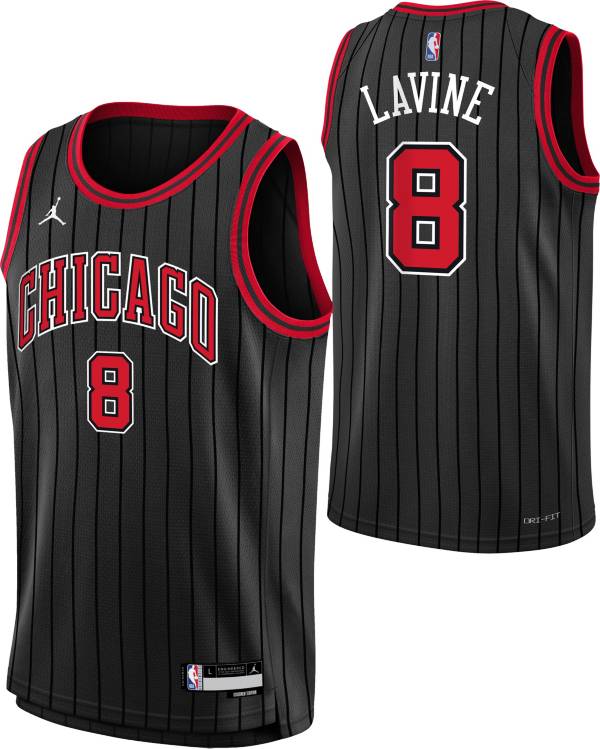 Nike Youth Chicago Bulls Zach LaVine #8 Black Dri-Fit Swingman Jersey, Boys', Large