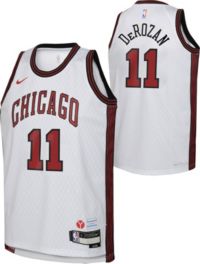 DeMar DeRozan Chicago Bulls 2021-22 Road Red Basketball Jersey • Kybershop