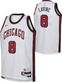  Outerstuff Zach LaVine Chicago Bulls NBA Boys Youth 8-20 White  City Edition Swingman Jersey : Sports & Outdoors