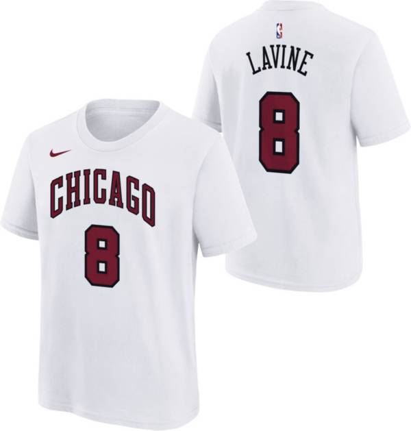 Nike Youth Chicago Bulls Zach LaVine #8 White Swingman Jersey, Boys', XL