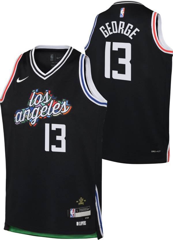 Men & Youth Kids #13 Paul George Los Angeles Clippers Black