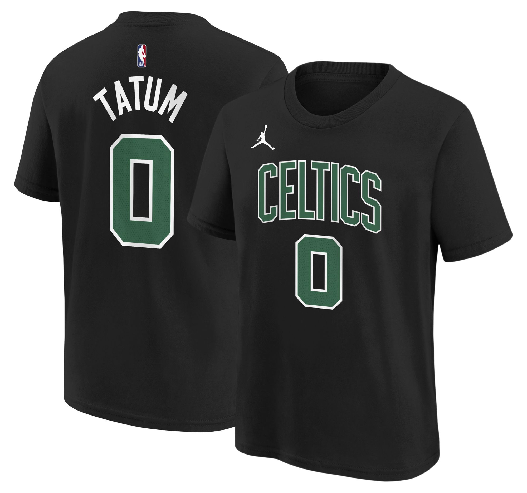 Jordan Youth Boston Celtics Jayson Tatum #0 Black T-Shirt product image