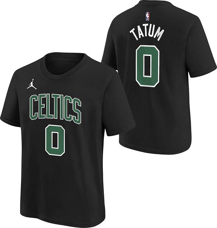 Nike Youth Boston Celtics Jayson Tatum #0 Black T-Shirt