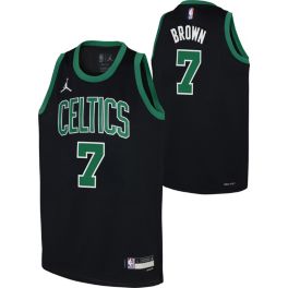 Jordan Youth Boston Celtics Jaylen Brown #7 Black Dri-FIT