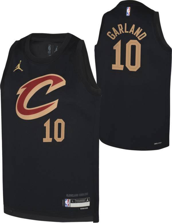 Nike Men's 2022-23 City Edition Cleveland Cavaliers Darius Garland #10 White Dri-Fit Swingman Jersey, XXL