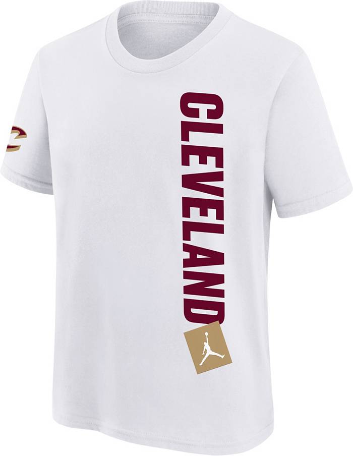 Nike Youth 2022-23 City Edition Cleveland Cavaliers Donovan Mitchell #45  White Cotton T-Shirt