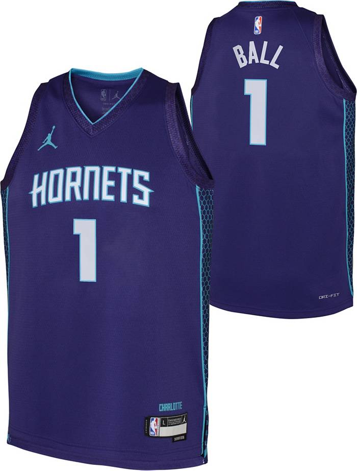 Nike Men's Charlotte Hornets Lamelo Ball Swingman Jersey