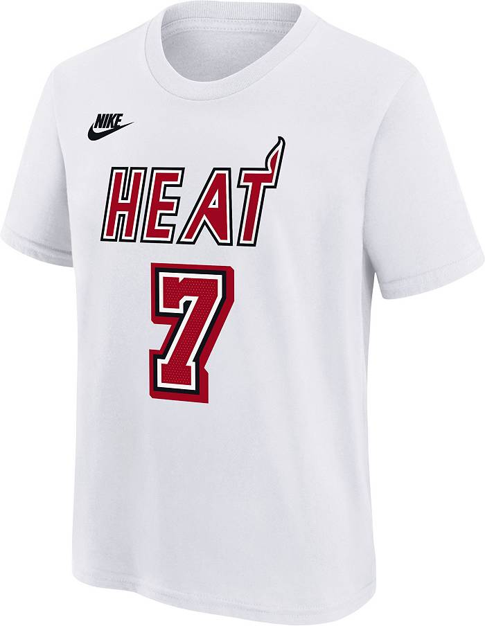 Nike Kyle Lowry Miami Heat White 2022/23 City Edition Name & Number T-Shirt