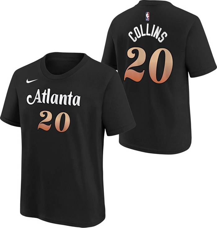 Youth Jordan Brand Trae Young Black Atlanta Hawks Statement Edition Name & Number Player T-Shirt