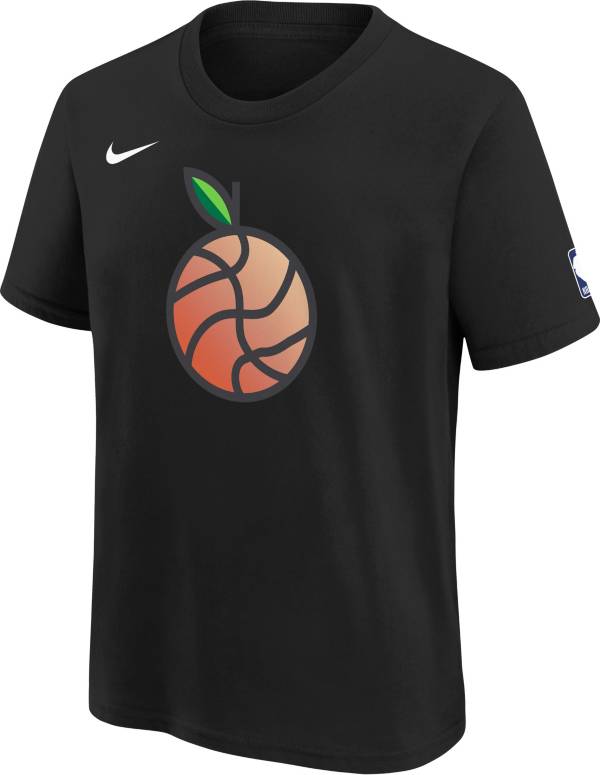 Nike Youth 2022-23 City Edition Atlanta Hawks Black Warm-Up T-Shirt product image