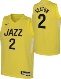 Youth Nike Collin Sexton Yellow Utah Jazz 2021/22 Swingman Jersey