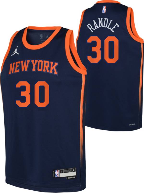 Nike Youth New York Knicks Julius Randle 30 Navy DriFIT Swingman