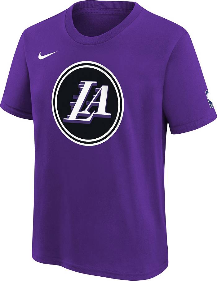 Nike Youth 2022-23 City Edition Los Angeles Lakers Purple Warm-Up