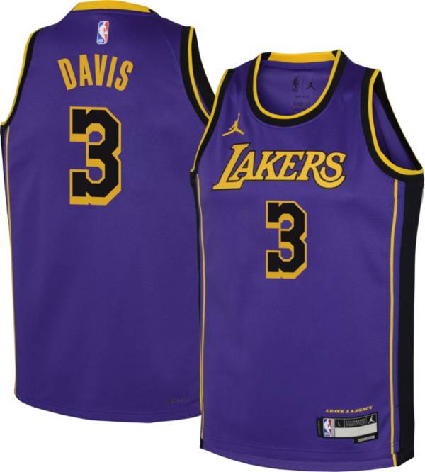 Los Angeles Lakers Anthony Davis #3 Nike Gold Swingman Jersey Size