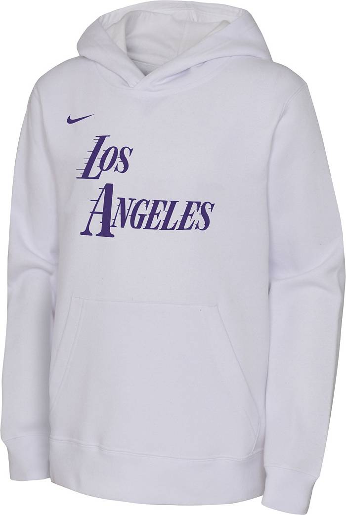 Nike Youth 2022-23 City Edition Los Angeles Lakers LeBron James #6 White  Cotton T-Shirt