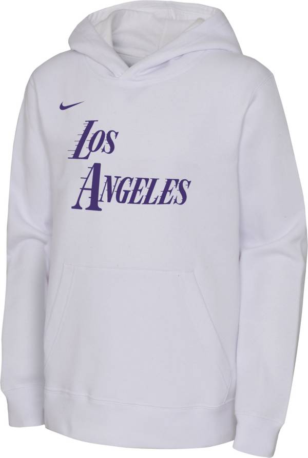 Nike Youth 2022-23 City Edition Los Angeles Lakers White Essential Pullover  Hoodie | Dick's Sporting Goods