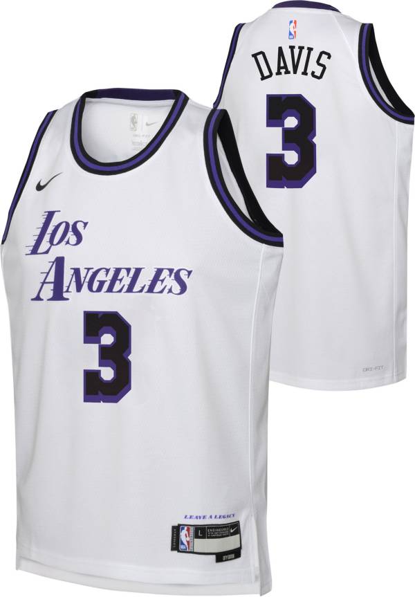 Maglia NBA Los Angeles Lakers Anthony Davis 3 Nike 2019-20 City Edition  Swingman - Bambino