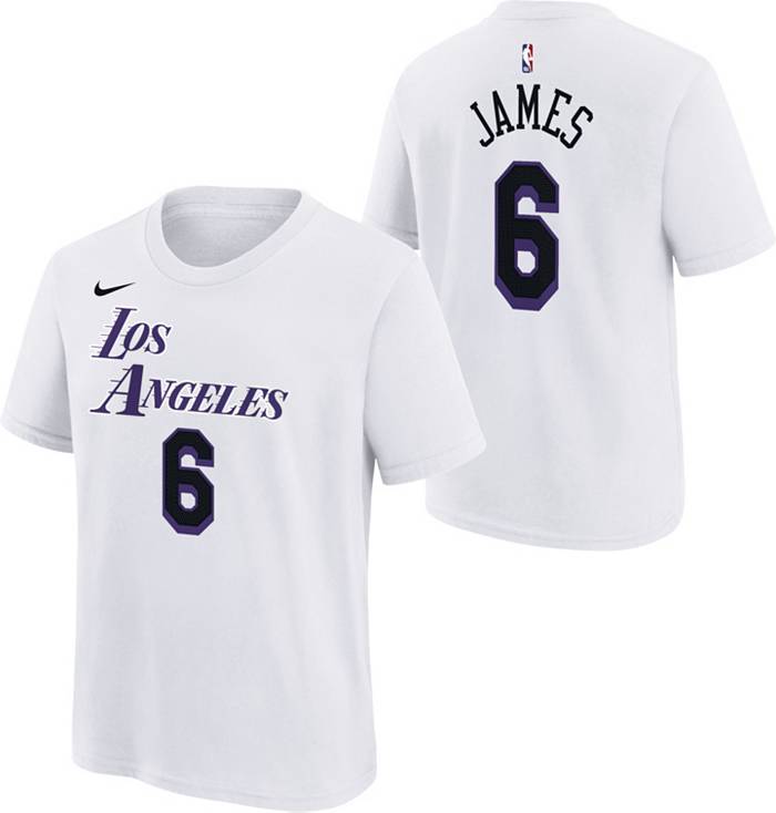 Nike Men's Los Angeles Lakers LeBron James #23 Yellow Swingman Jersey