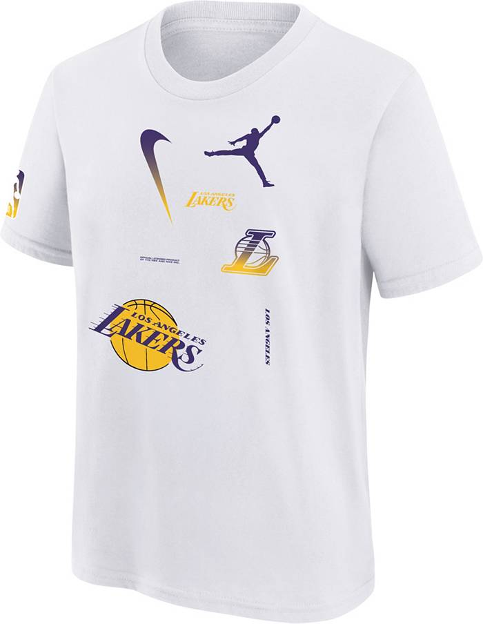 Nike Youth Hardwood Classic Los Angeles Lakers Anthony Davis #3 White  Dri-FIT Swingman Jersey