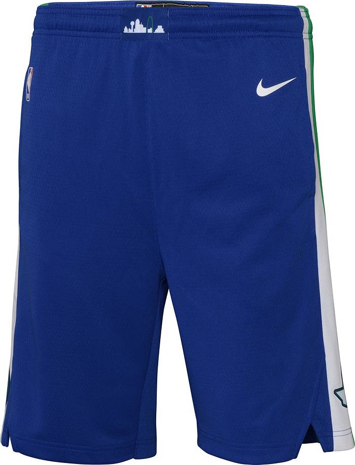 Nike Youth 2022-23 City Edition Dallas Mavericks Blue Dri-Fit Swingman  Shorts