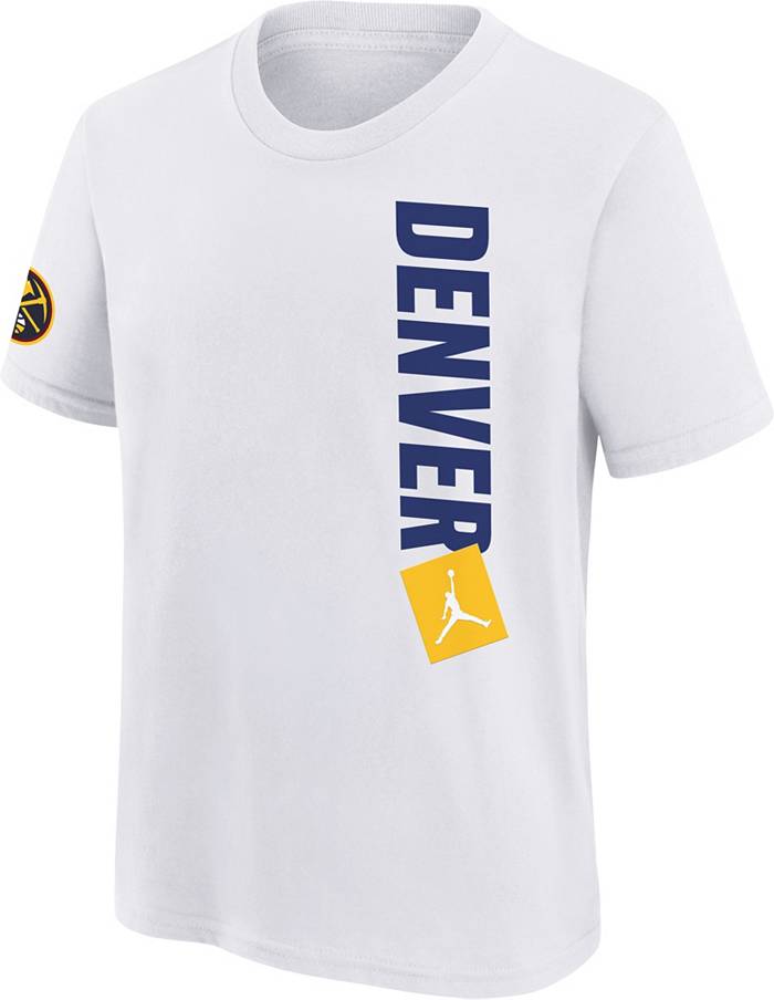Nike Men's Denver Nuggets Nikola Jokic #15 Navy T-Shirt, XL, Blue