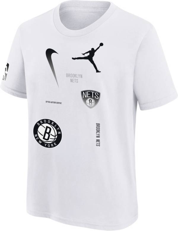 Nike Youth Brooklyn Nets White T-Shirt | Sporting