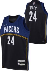 Nike Men's 2022-23 City Edition Indiana Pacers Navy Warm-Up T-Shirt