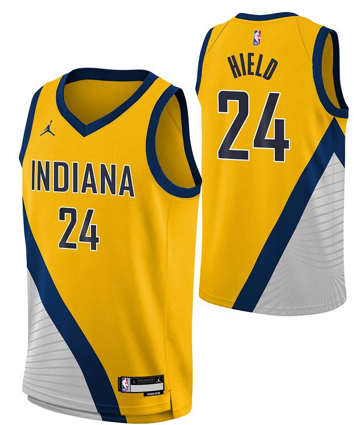 Nike Youth Indiana Pacers Buddy Hield #24 Dri-Fit Swingman Jersey - Yellow - L Each