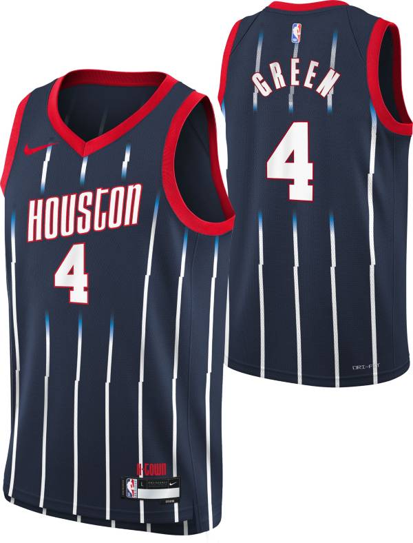 Nike Youth 2022-23 City Edition Houston Rockets Jalen Green #4 Navy Dri-FIT Swingman Jersey product image