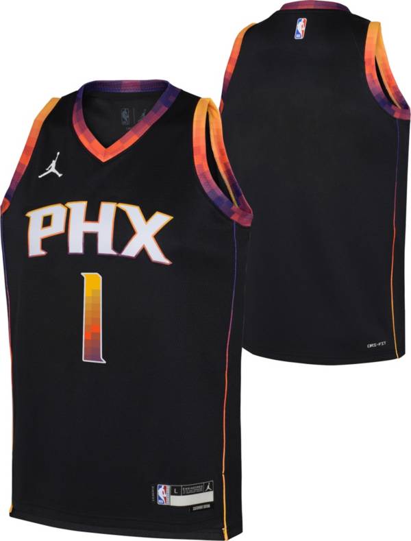  Devin Booker Phoenix Suns Black #1 Youth 8-20 Alternate Edition  Swingman Player Jersey (8) : Sports & Outdoors