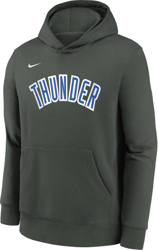 Nike Youth 2022-23 City Edition Oklahoma City Thunder Grey Essential Pullover Hoodie product image