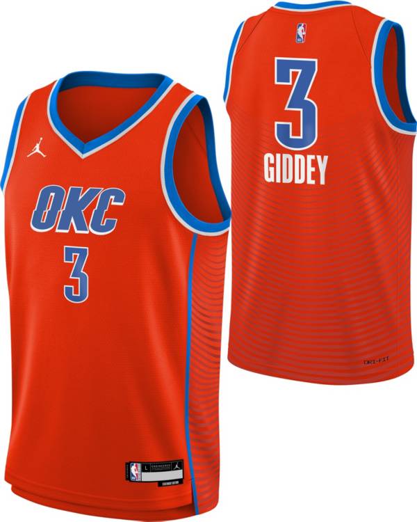 Nike Youth Oklahoma City Thunder Josh Giddey #3 Orange Dri-FIT Swingman Jersey product image