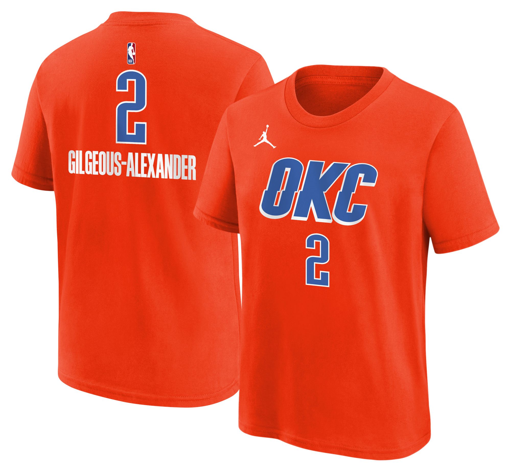 Nike Youth Oklahoma City Thunder Shai Gilgeous-Alexander #2 Orange T-Shirt product image