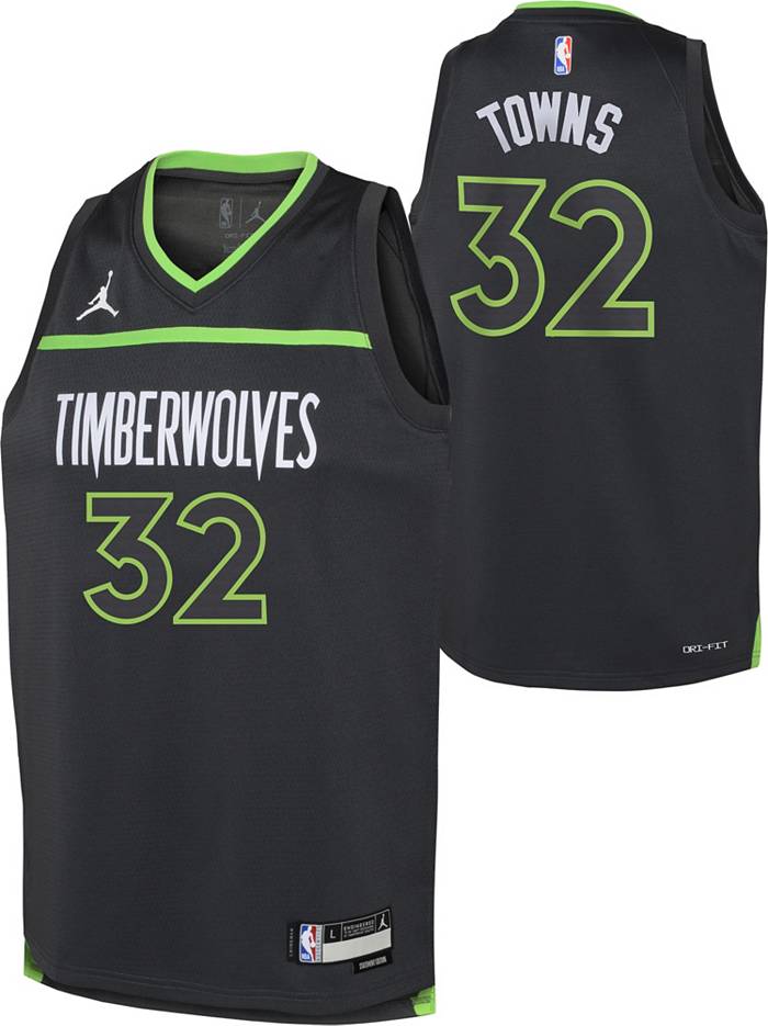 Men 32 Karl-Anthony Towns City Jersey Gray Minnesota Timberwolves