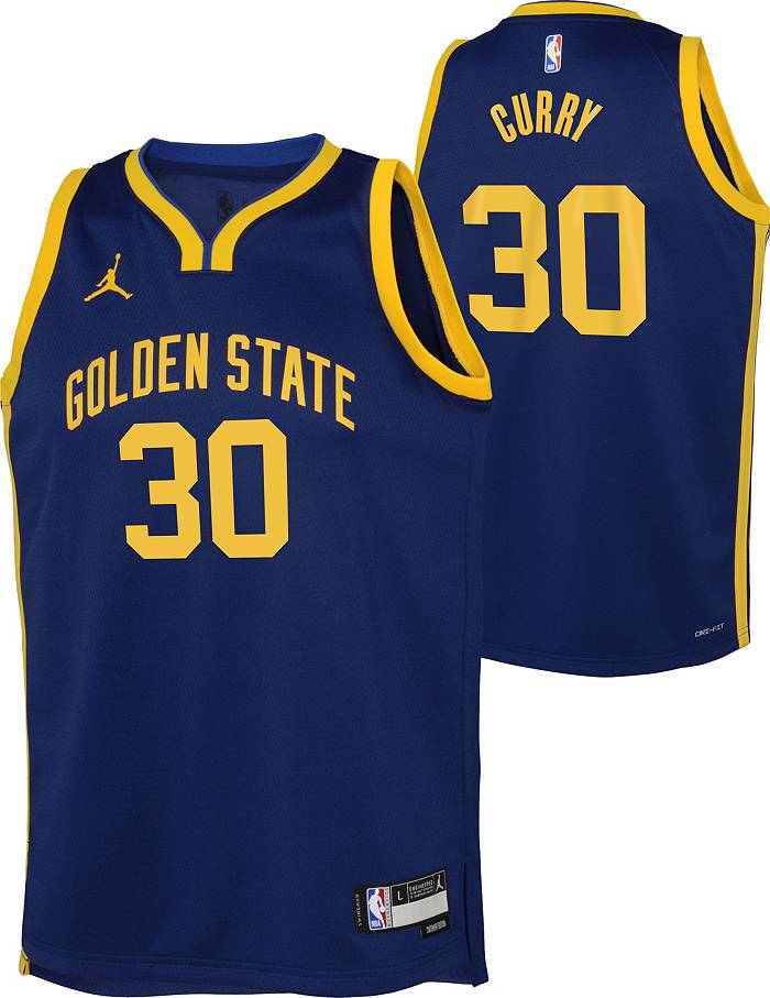 youth steph curry jersey blue