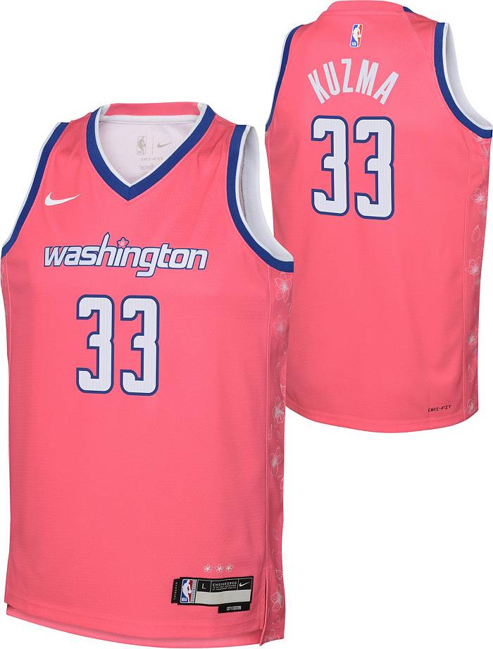 Unisex Washington Wizards Kyle Kuzma Nike Pink 2022/23 Swingman Jersey -  City Edition