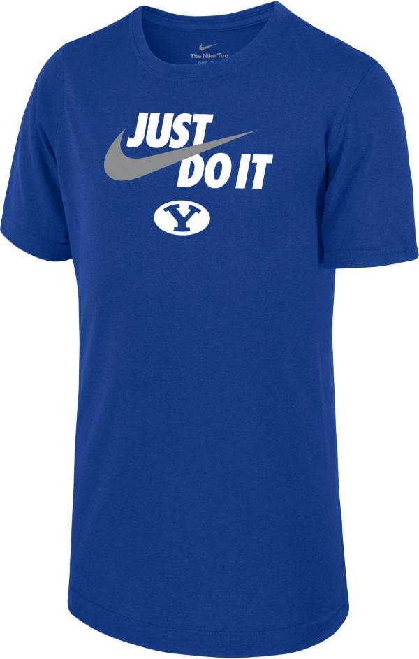 Nike Youth BYU Cougars Blue Dri-FIT Legend Just Do It T-Shirt product image