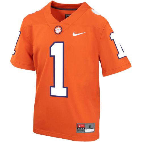 Nike Youth Clemson Tigers #1 Orange Game Football Jersey | Dick's
