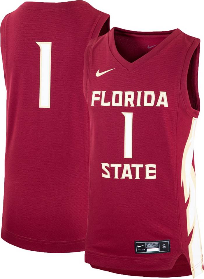 Men's Nike Black Florida State Seminoles Replica Basketball Jersey