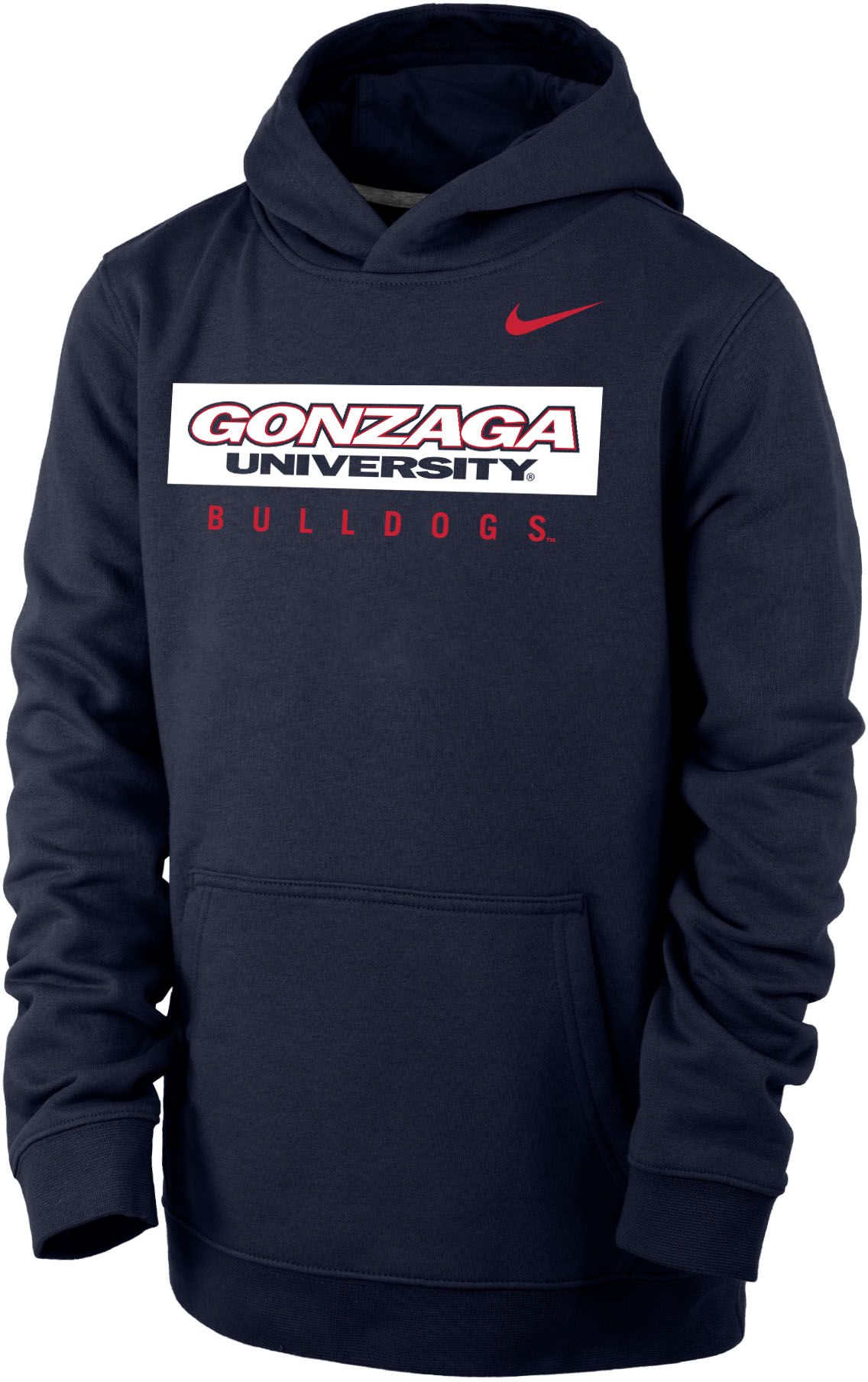 Nike Youth Gonzaga Bulldogs Blue Club Fleece Pullover Hoodie