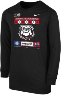 Nike 2022-23 College Football Playoff Peach Bowl Champions Georgia Bulldogs  Locker Room T-Shirt