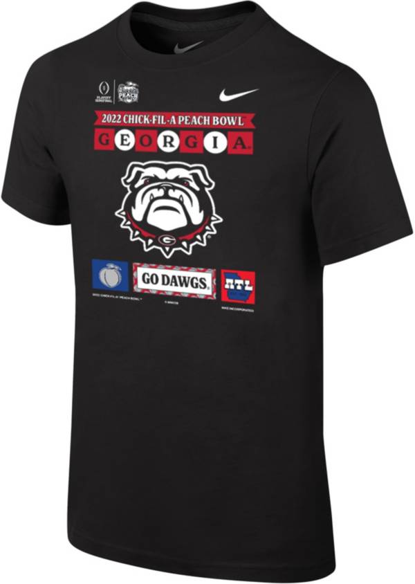 Nike Youth 2022-23 College Football Playoff Peach Bowl Bound Georgia Bulldogs T-Shirt product image