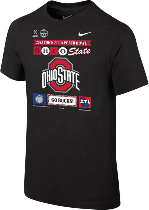 Nike Youth 2022-23 College Football Playoff Peach Bowl Bound Ohio State Buckeyes T-Shirt product image