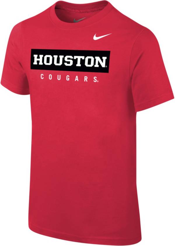 Nike Youth Houston Cougars Red Core Cotton Wordmark T-Shirt product image