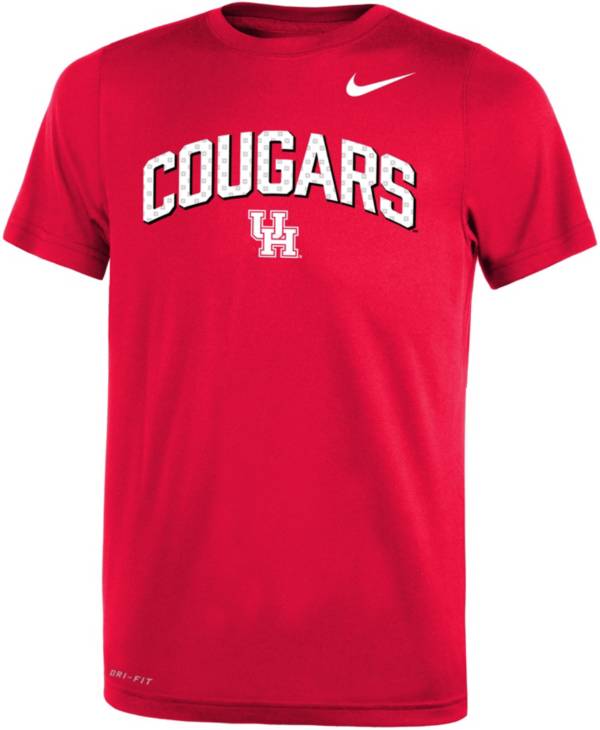 Nike Youth Houston Cougars Red Dri-FIT Legend Football Sideline Team Issue Arch T-Shirt product image