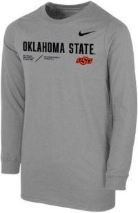 Nike Oklahoma State Cowboys Womens White New Slimmer Fit Logo Long Sleeve T  Shirt