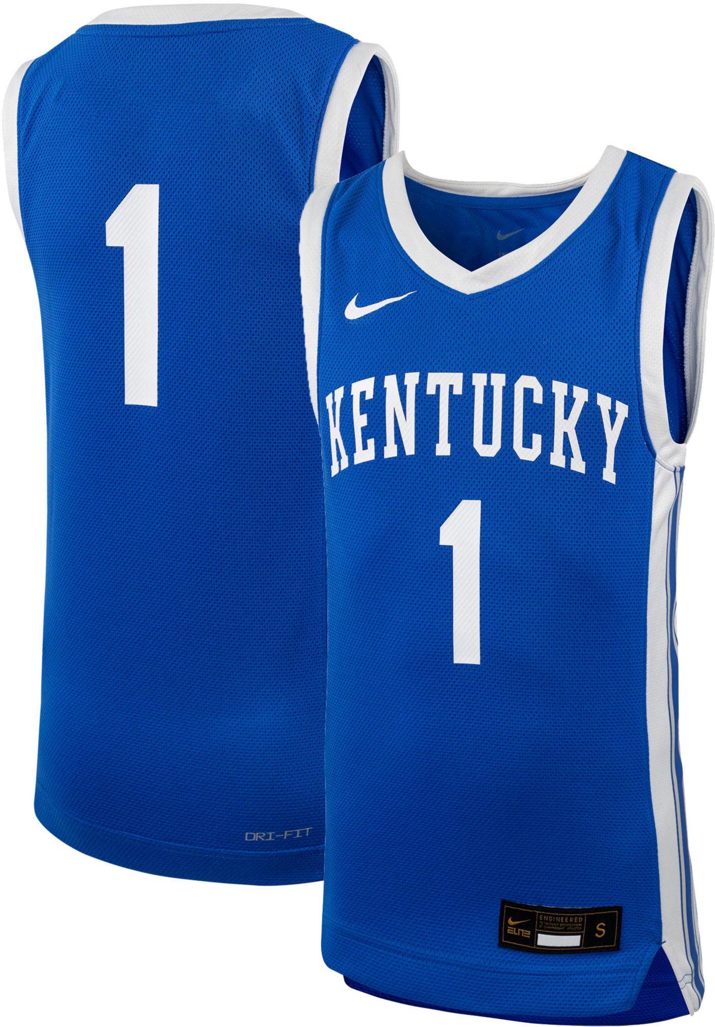 Nike Youth 1 Kentucky Wildcats Icon Replica Basketball Jersey Royal