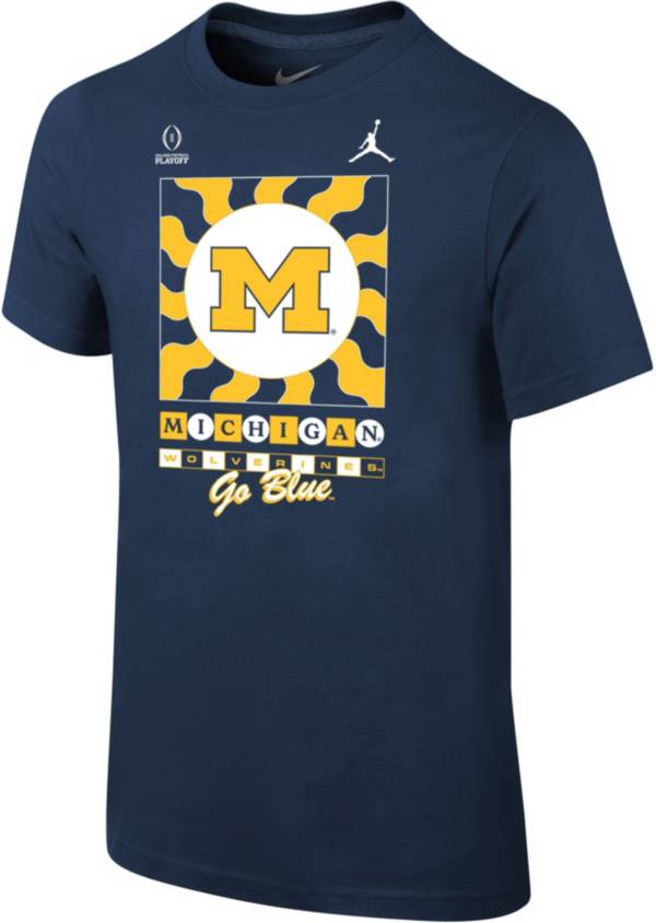 Jordan Youth 2022-23 College Football Playoff Bound Team Issue Michigan Wolverines T-Shirt product image