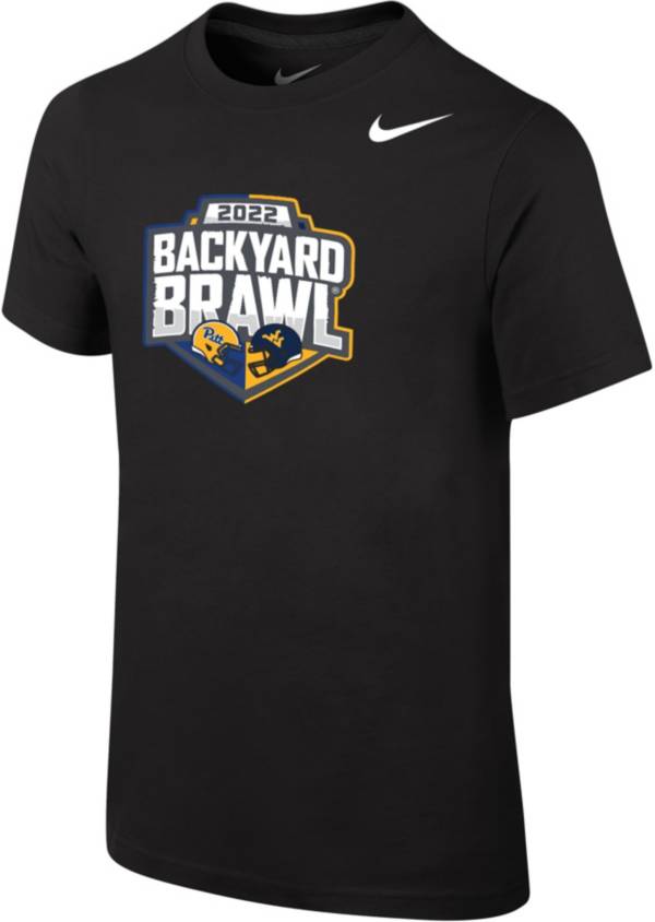 Nike Youth Pitt Panthers vs West Virginia Mountaineers Black 2022 Backyard Brawl Football T-Shirt product image