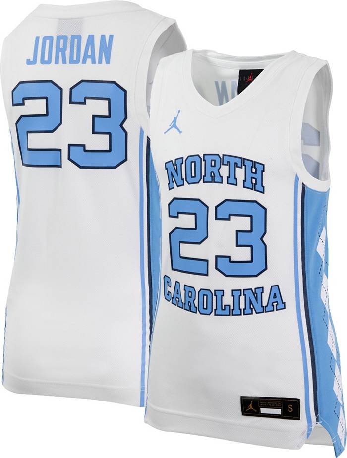 Youth Jordan Brand #1 White North Carolina Tar Heels Team Replica  Basketball Jersey